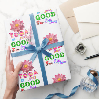 Papel De Presente Presente de Yoga é Só Bom Para Você