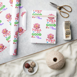 Papel De Presente Presente de Yoga é Só Bom Para Você