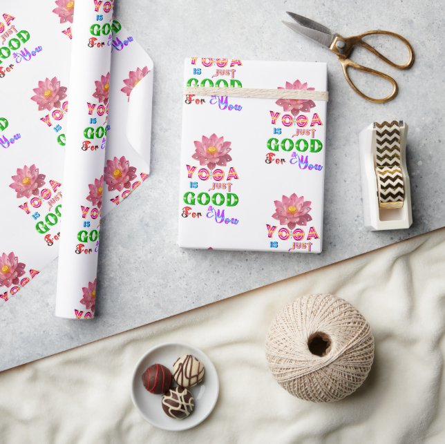 Papel De Presente Presente de Yoga é Só Bom Para Você (Artesanato)
