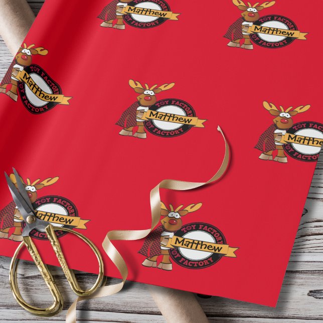 Papel De Presente Presente do Nome Personalizado de Entrega Especial (Criador carregado)