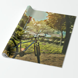 Papel De Presente Presente do touro de bicicleta   Pintura de ciclis