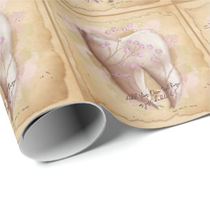 Papel De Presente Presente Elegante de Dentista Antigo para Assisten