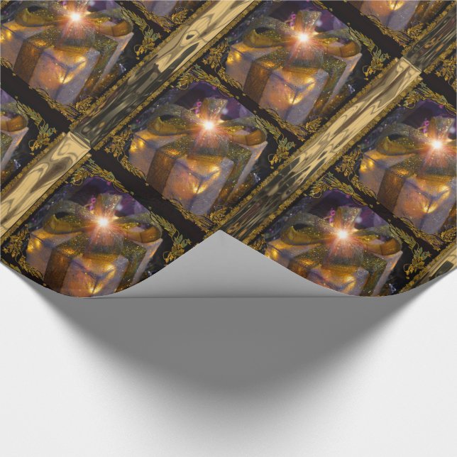 Papel De Presente Presente elegante IIV do Natal 30 ft (Ponta)