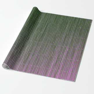 PAPEL DE PRESENTE PRESENTE ENVOLVENDO FAIXAS GREEN MAGENTA ESCURAS