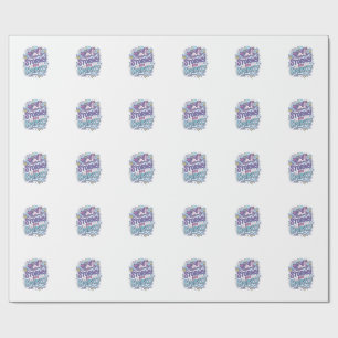 Papel De Presente Presente Fofo Unicórnio Tempestuoso porém Brilhant