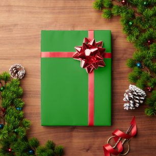 Papel De Presente Presente minimalista sólido de grama verde modern