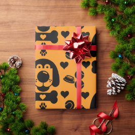 Papel De Presente Presente no cão