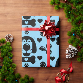 Papel De Presente Presente no cão