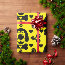 Papel De Presente Presente no cão