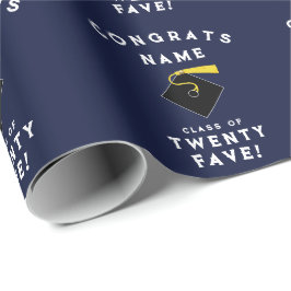 Papel De Presente Presente para Graduação Personalizada 2025