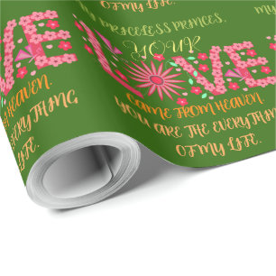 PAPEL DE PRESENTE PRESENTE PARA MÃE, IRMÃ, FILHA, AMIGO, NAMORADA