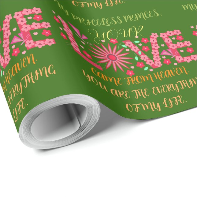 PAPEL DE PRESENTE PRESENTE PARA MÃE, IRMÃ, FILHA, AMIGO, NAMORADA (Ponta do rolo)