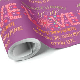 PAPEL DE PRESENTE PRESENTE PARA MÃE, IRMÃ, FILHA, AMIGO, NAMORADA