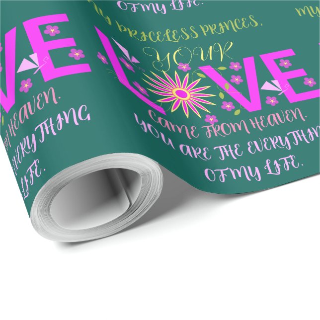 PAPEL DE PRESENTE PRESENTE PARA MÃE, IRMÃ, FILHA, AMIGO, NAMORADA (Ponta do rolo)