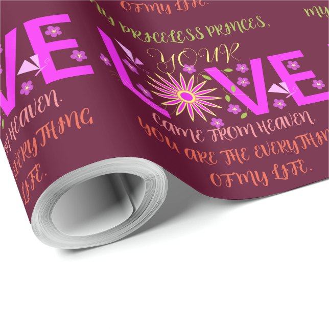 PAPEL DE PRESENTE PRESENTE PARA MÃE, IRMÃ, FILHA, AMIGO, NAMORADA (Ponta do rolo)