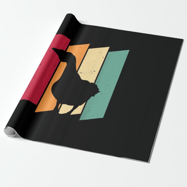 Papel De Presente Presente para o fazendeiro de ganso-pato (Desenrolado)