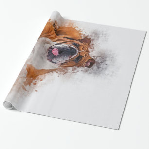 Papel De Presente Presente para o Lover Bulldog Engraçado de Cachor