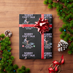 Papel De Presente Presente perfeito para a pesca do Pai Legal e engr