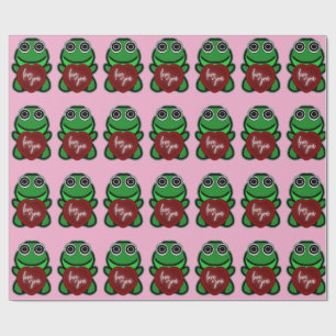 Papel De Presente Presente Personalizado Amor Você Kawaii Coração de