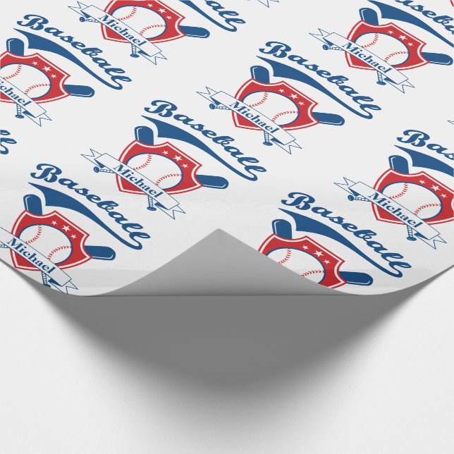 Papel De Presente Presente personalizado de baseball (Ponta)
