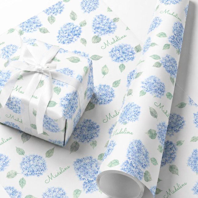Papel De Presente Presente Personalizado de Chuva de Noiva de Hortên (Criador carregado)