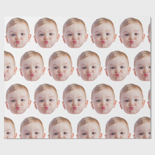 Papel De Presente Presente Personalizado de Foto com Impressão de Ro (Aberto)