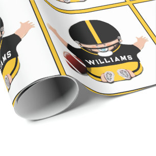 Papel De Presente Presente Personalizado de Futebol para Bebês