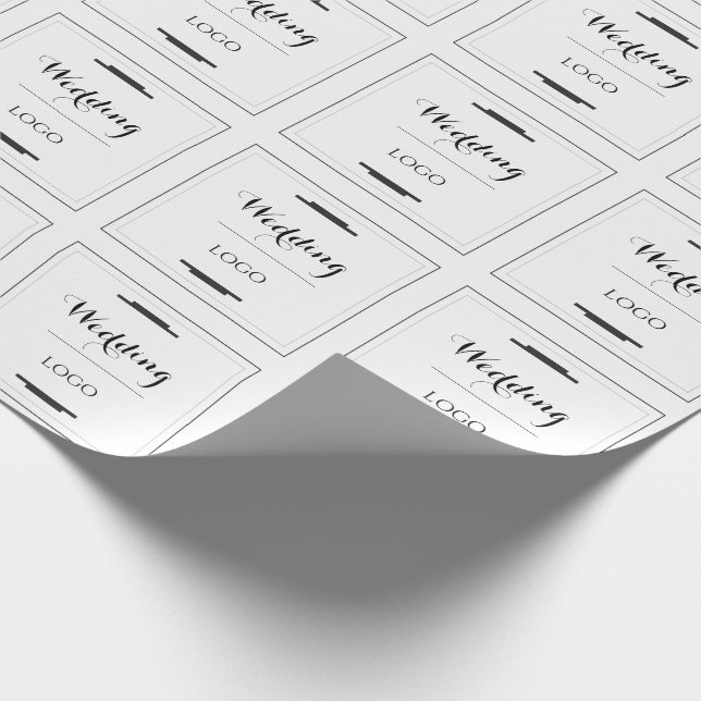 Papel De Presente Presente Personalizado Moderno Casamento Elegante  (Ponta)