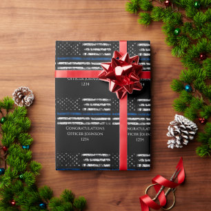 Papel De Presente Presente personalizado para policial