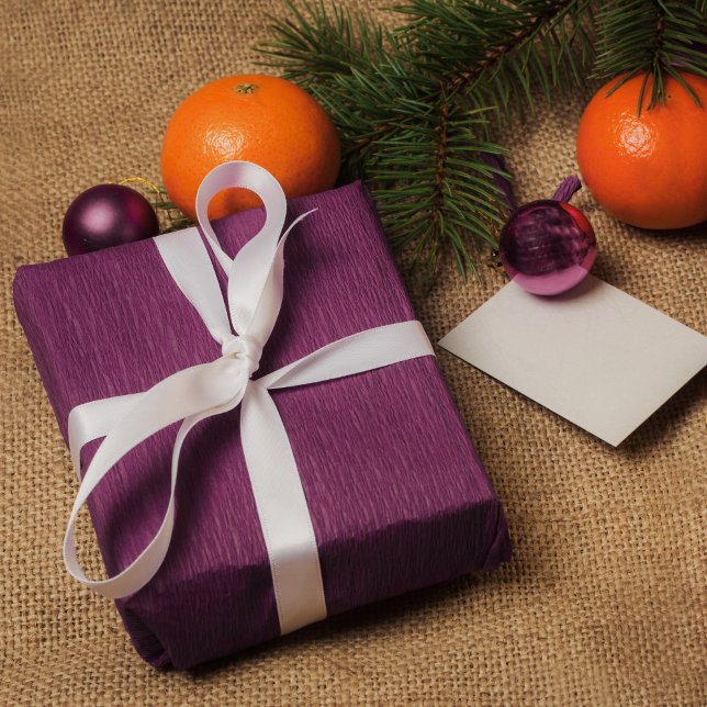 Papel De Presente Presente roxo chic sólido (Criador carregado)