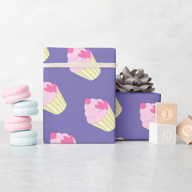 Papel De Presente Presente Roxo illusima (Chá de bebê)