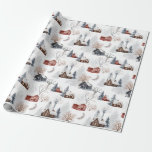 Papel De Presente Presente Rustic Snow Christmas Winter Forest Cabin<br><div class="desc">O Rustic Snow Christmas Winter Forest Cabin Gift Wrapping Paper. Opção para alterar o plano de fundo para qualquer cor.</div>