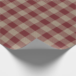 Papel De Presente Presente Rustic Vintage Red Buffalo