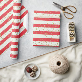 Papel De Presente Presente Simples E Dourado De Glitter Kids