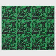 Presente único de animais africanos