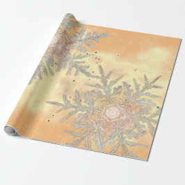 PAPEL DE PRESENTE PRESENTE WRAPPING WILSON BENTLEY SNOWFLAKES SUNSET