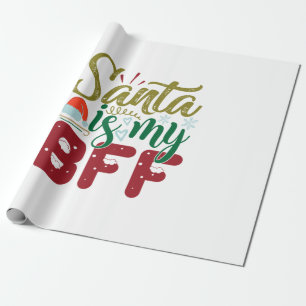 Papel De Presente Presente Xmas   Papais noeis É Meu BFF