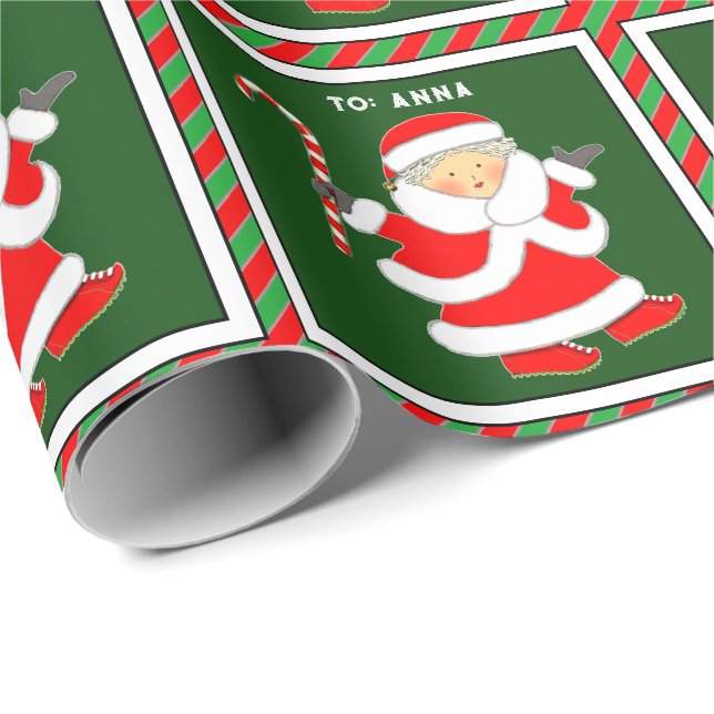 Papel De Presente Presentes da Sra. Claus (Ponta do rolo)