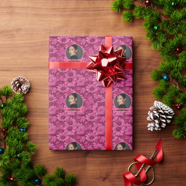 Papel De Presente Presentes de 1º aniversário da Elegant Daisy para  (Presente de Natal)