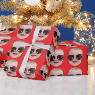 Papel De Presente Presentes de aniversário com foto personalizada do