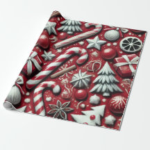 Presentes de árvore de Natal com caneta de doce ve