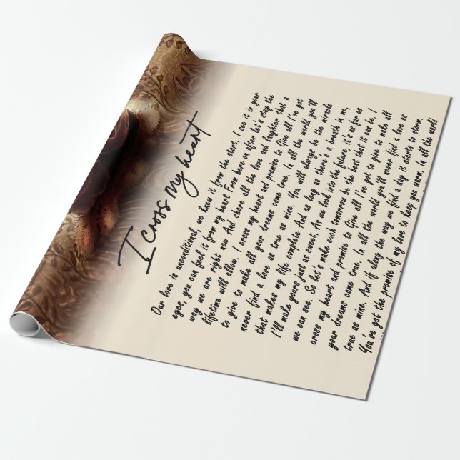 Papel De Presente Presentes de casal | Para O Meu Colar Eu Cruzo O M (Desenrolado)