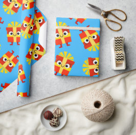 Papel De Presente Presentes de Natal das Crianças Desenhos Animados