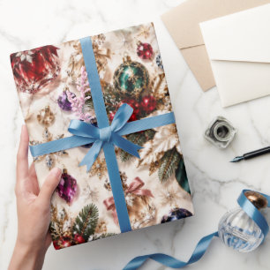 Papel De Presente Presentes de Natal de Joias de Luxo
