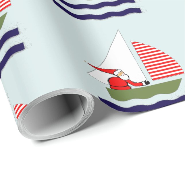 Papel De Presente Presentes de Natal de Navegação (Ponta do rolo)