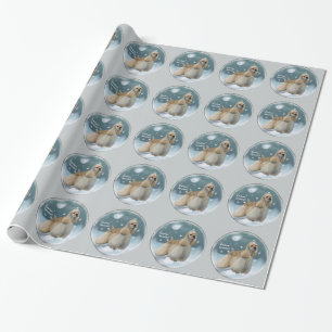 Papel De Presente Presentes de Natal do Cocker Spaniel