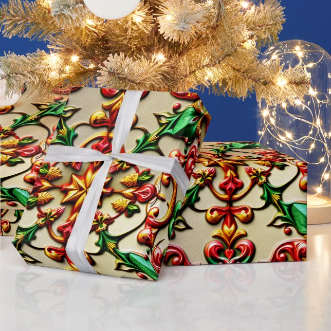 Papel De Presente ~ Presentes de Natal multicoloridos ~ (Feriados)