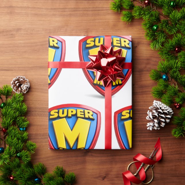 Papel De Presente Presentes de Super Mãe para Super Mães (Presente de Natal)