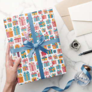 Papel De Presente Presentes Fofo em Sacos e Caixas com Padrão de Fit