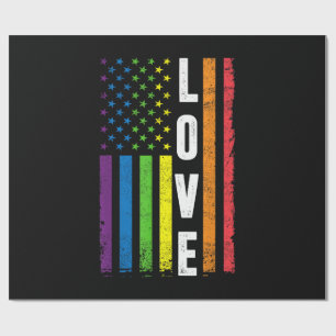 Papel De Presente Presentes Orgulho Gay Homens Mulheres LGBT Bandeir